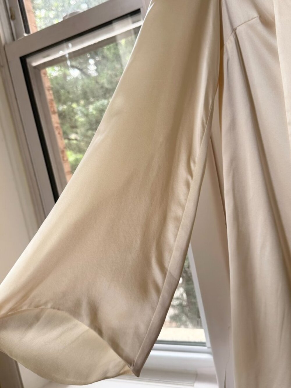 NWT Reformation x Camille Rowe Astrid Silk Dress Cream 0 - Picture 7 of 14